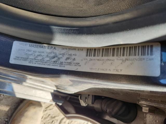 2014 MASERATI GHIBLI - ZAM57XSA3E1109842