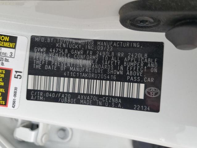 2024 TOYOTA CAMRY LE 4T1C11AK0RU205416