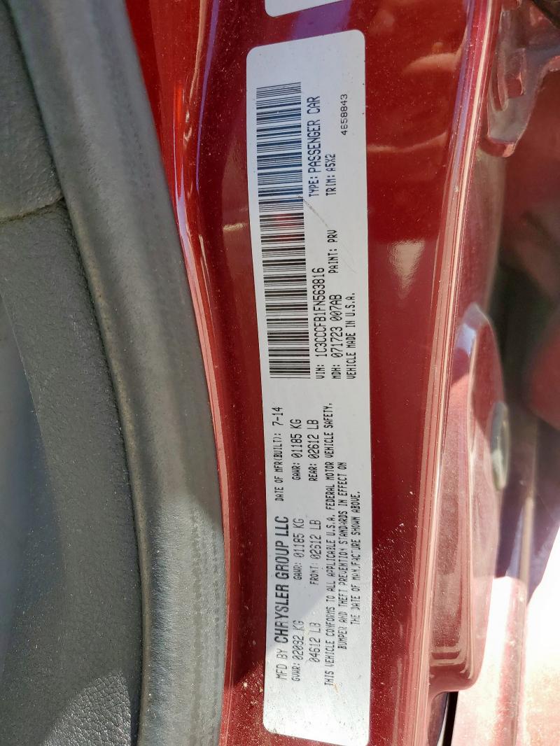 2015 CHRYSLER 200 LX 1C3CCCFB1FN563816