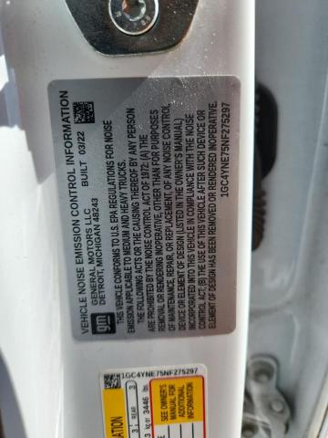 2022 CHEVROLET SILVERADO 1GC4YNE75NF275297