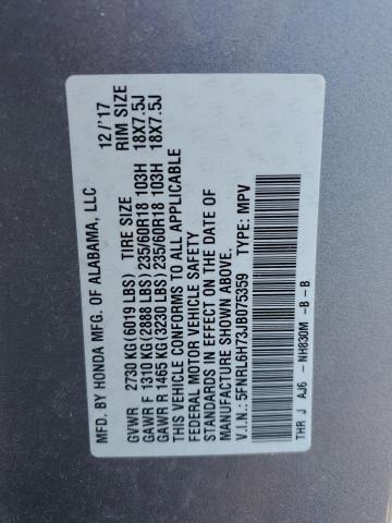 2018 HONDA ODYSSEY EX 5FNRL6H73JB075359