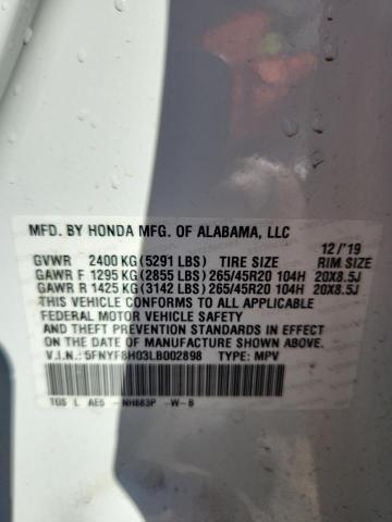 2020 HONDA PASSPORT E #3278595931