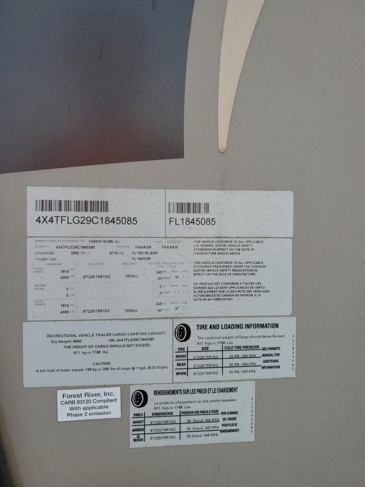 Lot #3234822379 2012 WILDWOOD FLAGSTAFF