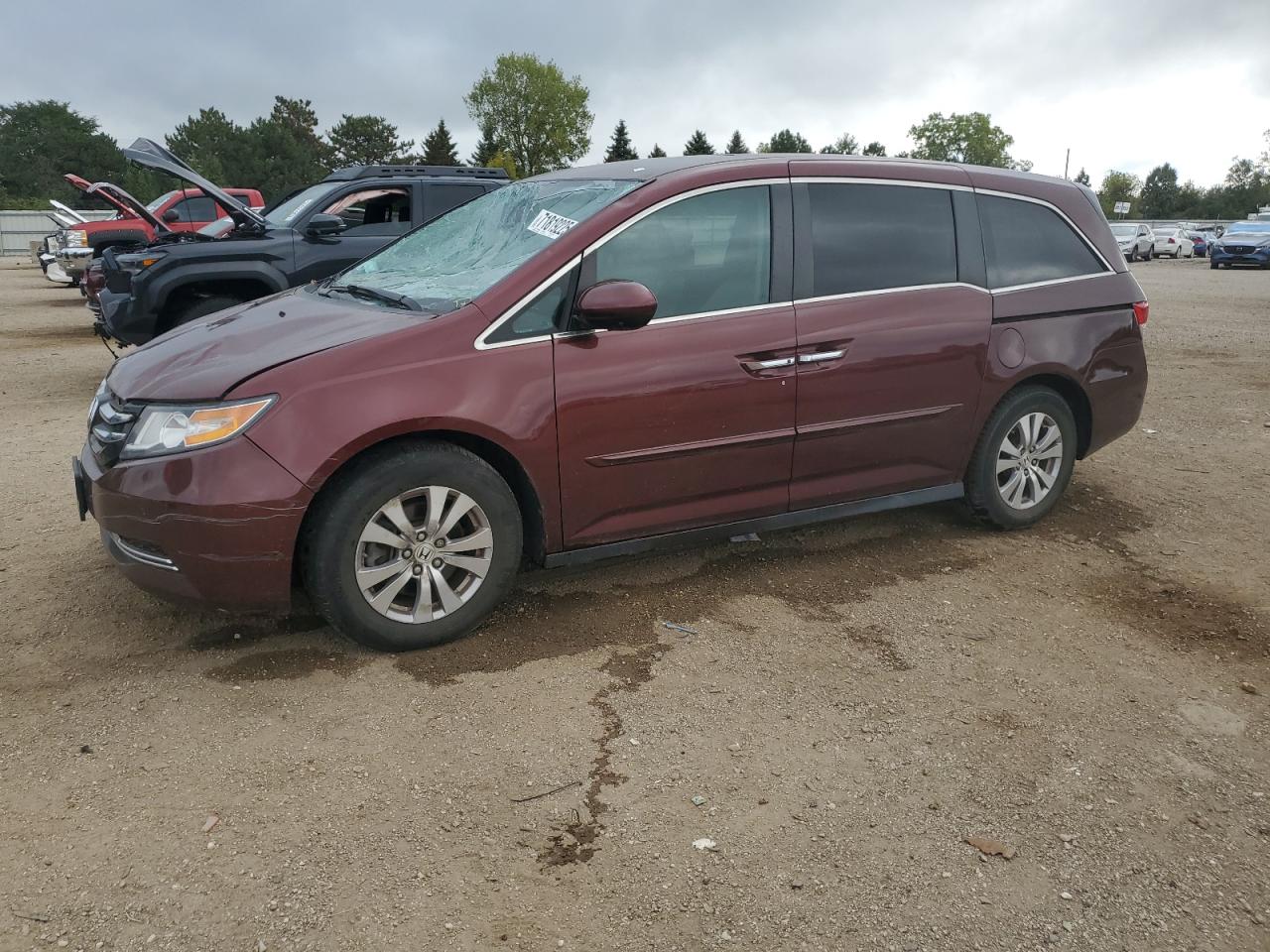 Lot #3286663293 2016 HONDA ODYSSEY EX