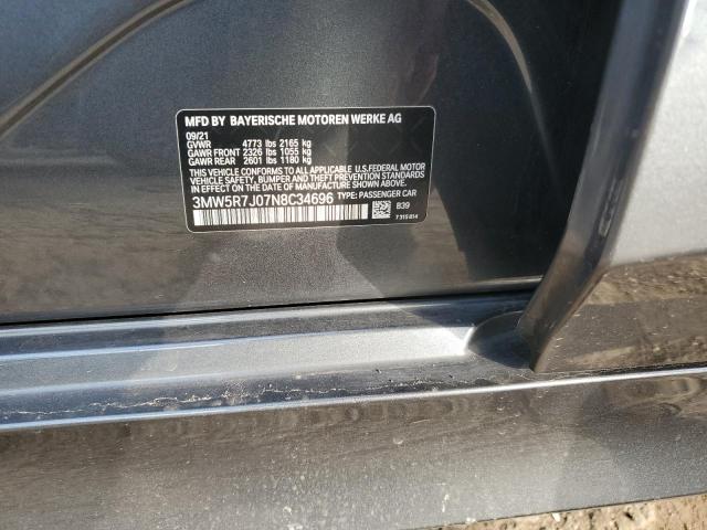 2022 BMW 330XI 3MW5R7J07N8C34696