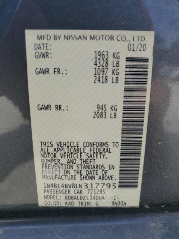 2020 NISSAN ALTIMA S 1N4BL4BV8LN317795