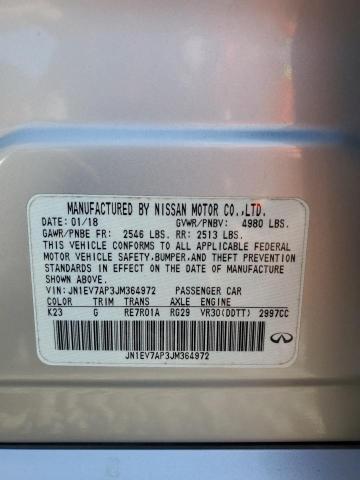 2018 INFINITI Q50 LUXE JN1EV7AP3JM364972