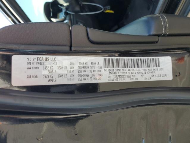 2016 JEEP GRAND CHEROKEE LIMITED 1C4RJFBG0GC310840