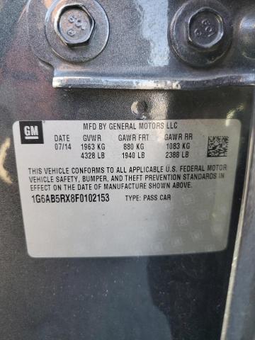 2015 CADILLAC ATS LUXURY 1G6AB5RX8F0102153