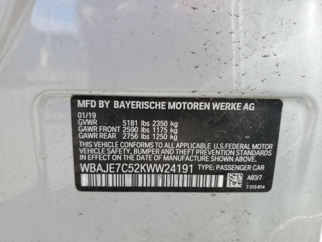 2019 BMW 540 XI WBAJE7C52KWW24191