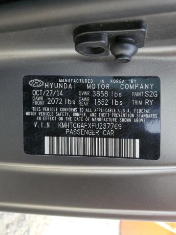 2015 HYUNDAI VELOSTER T KMHTC6AEXFU237769