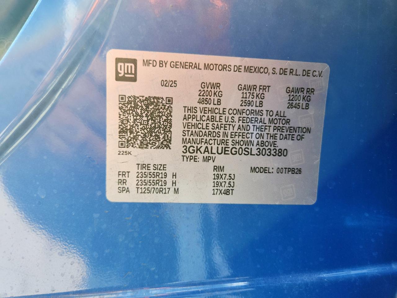 GMC TERRAIN ELEVATION