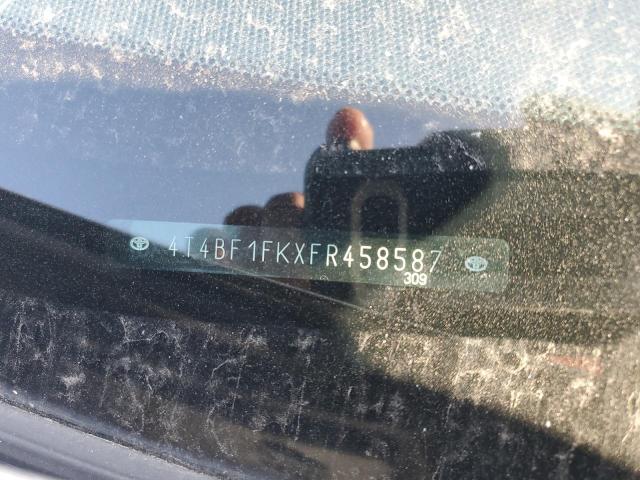 2015 TOYOTA CAMRY LE 4T4BF1FKXFR458587