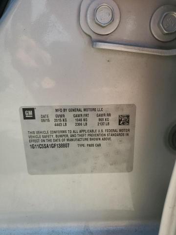 2016 CHEVROLET MALIBU LIMITED LT 1G11C5SA1GF138807
