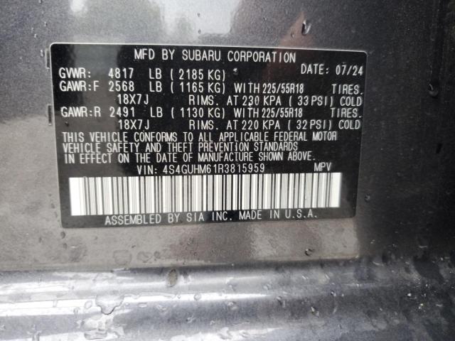 2024 SUBARU CROSSTREK LIMITED 4S4GUHM61R3815959