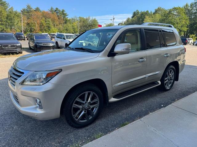 LEXUS LX 570 2014 beige 4dr spor gas JTJHY7AX9E4155773 photo #3