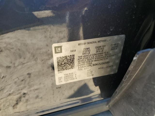 2019 GMC ACADIA DEN 1GKKNPLS0KZ236585