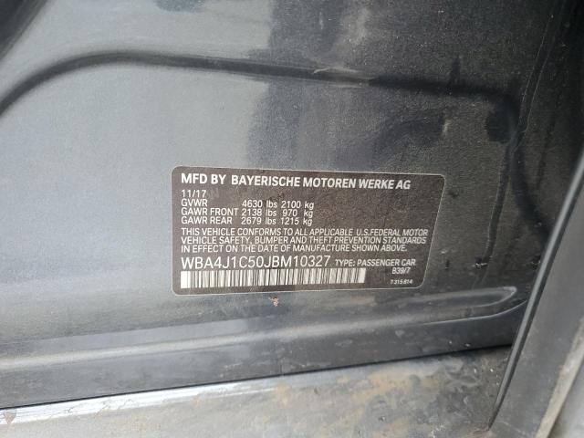 2018 BMW 430I GRAN WBA4J1C50JBM10327