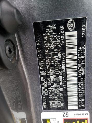 2018 TOYOTA CAMRY L 4T1B11HK0JU083761