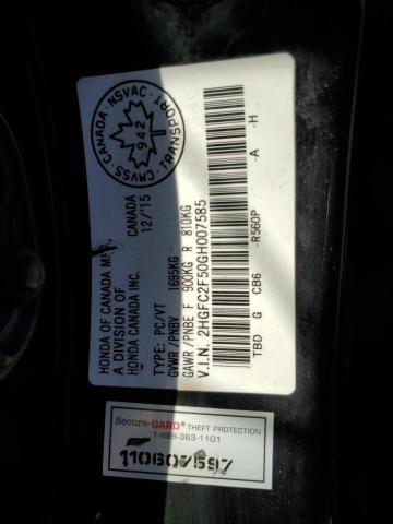 2016 HONDA CIVIC LX - 2HGFC2F50GH007585