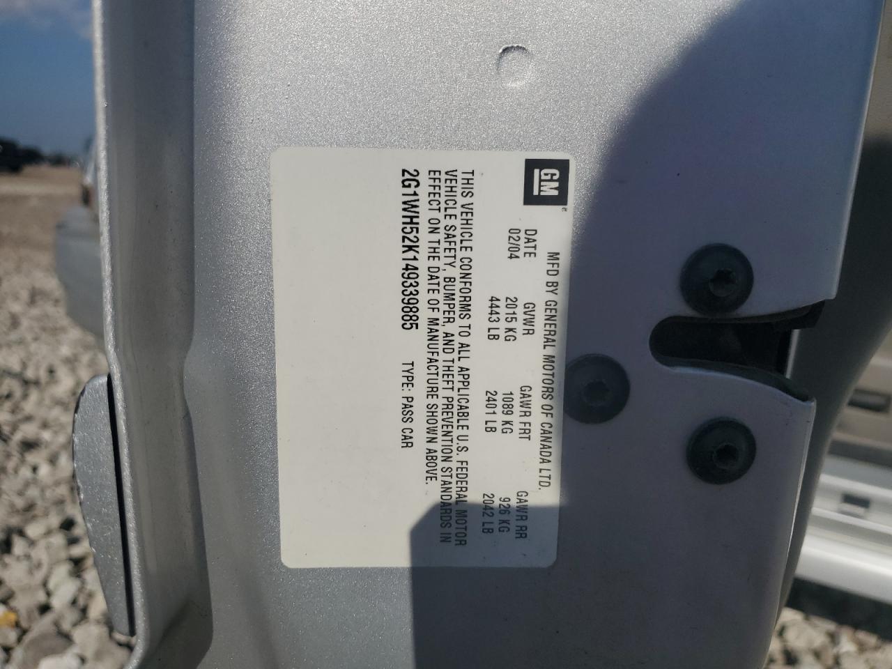 Lot #3239425697 2004 CHEVROLET IMPALA LS