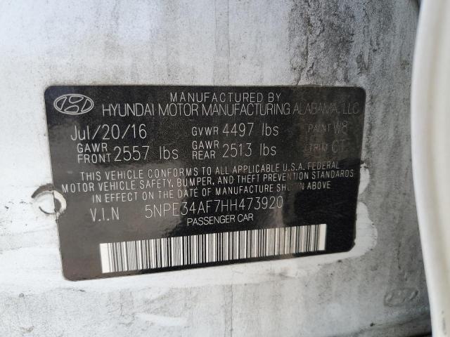 2017 HYUNDAI SONATA SPO 5NPE34AF7HH473920