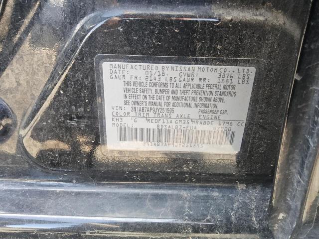 2018 NISSAN SENTRA S 3N1AB7AP9JY251595