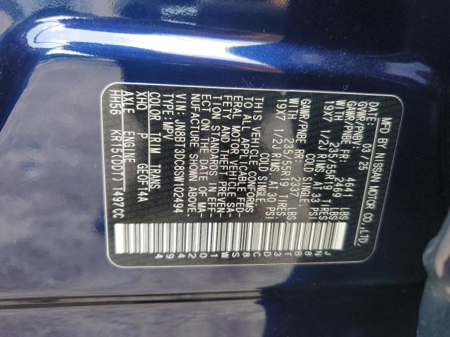 2025 NISSAN ROGUE PLAT JN8BT3DC8SW102494