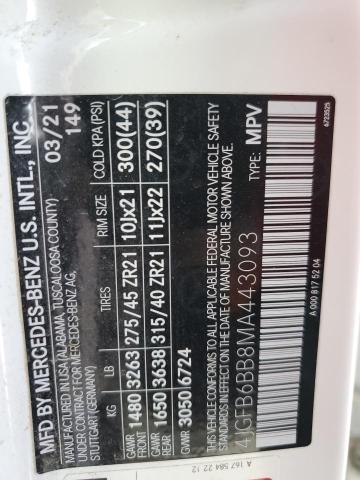 2021 MERCEDES-BENZ GLE AMG 53 4MATIC - 4JGFB6BB8MA443093