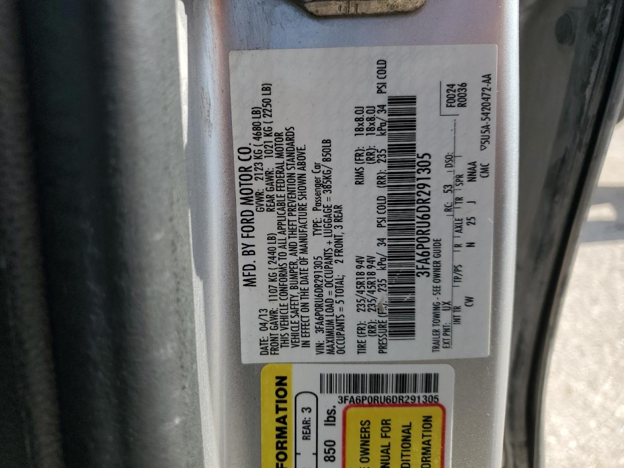 FORD FUSION TITANIUM HEV