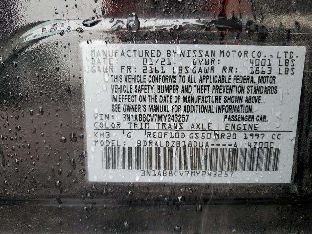 2021 NISSAN SENTRA SV 3N1AB8CV7MY243257
