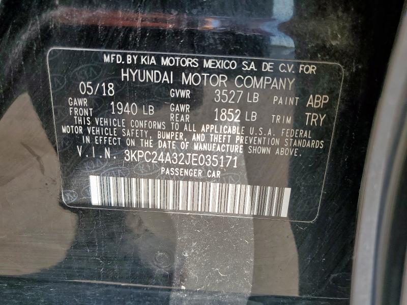 2018 HYUNDAI ACCENT SE 3KPC24A32JE035171