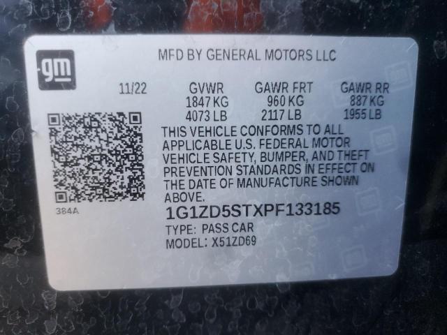 2023 CHEVROLET MALIBU LT 1G1ZD5STXPF133185