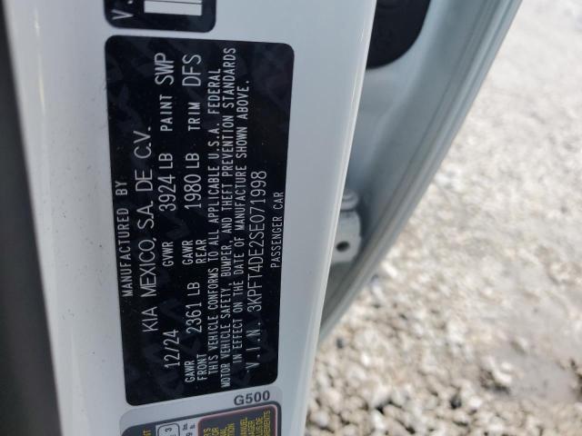 2025 KIA K4 LX 3KPFT4DE2SE071998