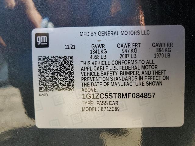 2021 CHEVROLET MALIBU LS - 1G1ZC5ST8MF084857