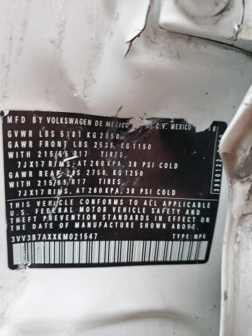 2019 VOLKSWAGEN TIGUAN SE - 3VV3B7AXXKM021547