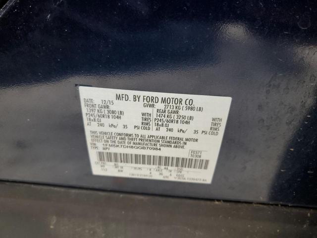 2016 FORD EXPLORER X - 1FM5K7DH8GGB70984