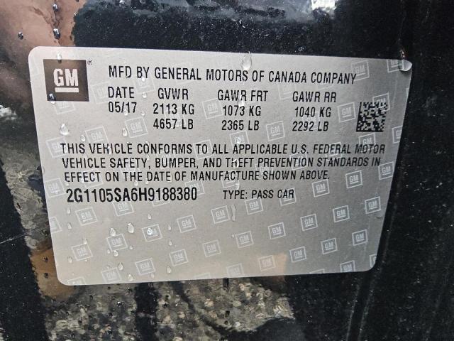 2017 CHEVROLET IMPALA LT 2G1105SA6H9188380