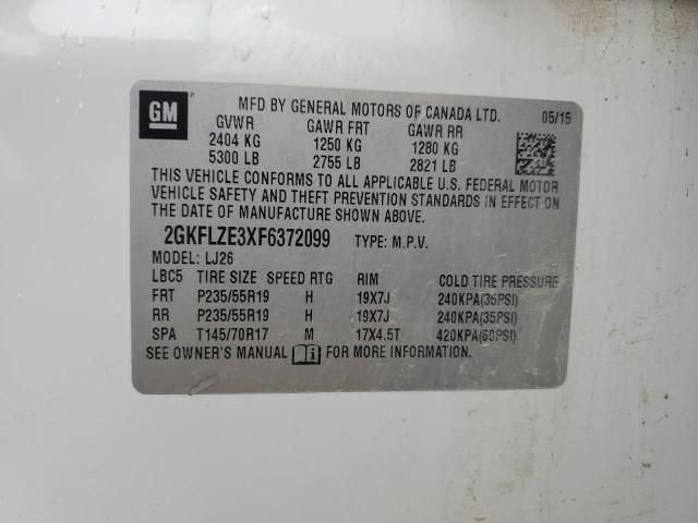 2015 GMC TERRAIN DE 2GKFLZE3XF6372099