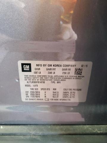 2015 CHEVROLET TRAX 1LT - KL7CJRSBXFB148700