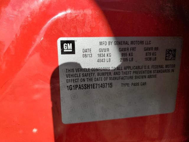 2014 CHEVROLET CRUZE LS #3280481135