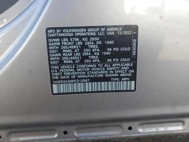 2023 VOLKSWAGEN ATLAS CROS - 1V2FE2CA5PC212587