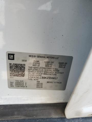 2019 GMC ACADIA SLE 1GKKNLLS5KZ155817