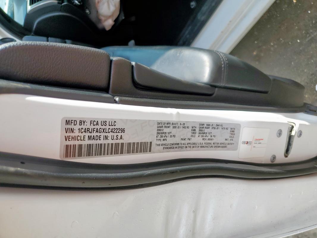 2020 JEEP GRAND CHEROKEE LAREDO #3276419671