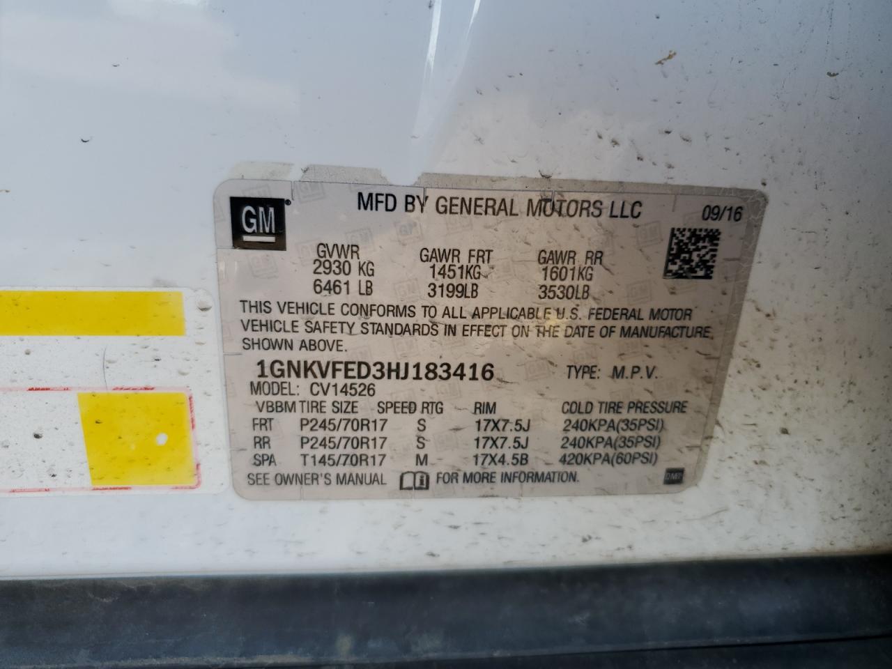 CHEVROLET TRAVERSE LS