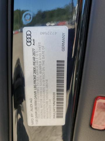 2021 AUDI A6 PREMIUM WAUL2AF21MN035920