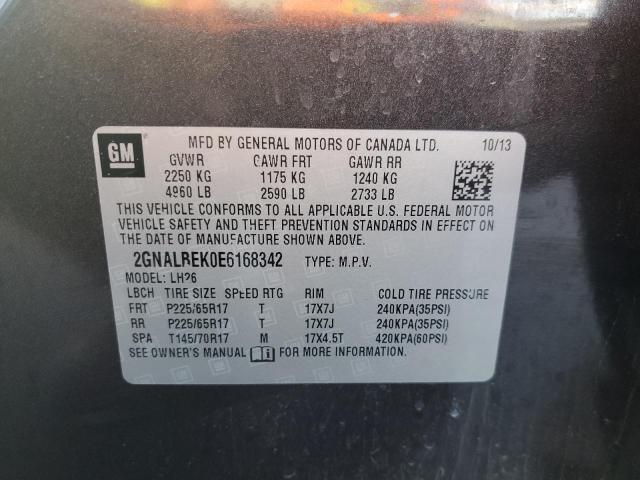 2014 CHEVROLET EQUINOX LT #3315708469