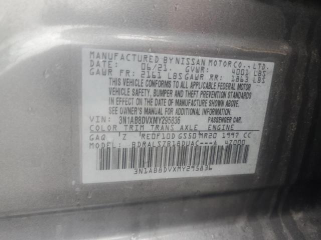 2021 NISSAN SENTRA SR 3N1AB8DVXMY295836