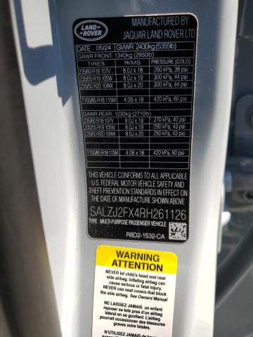 2024 LAND ROVER RANGE ROVER EVOQUE S - SALZJ2FX4RH261126