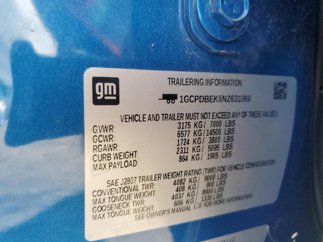 2022 CHEVROLET SILVERADO #3297162494